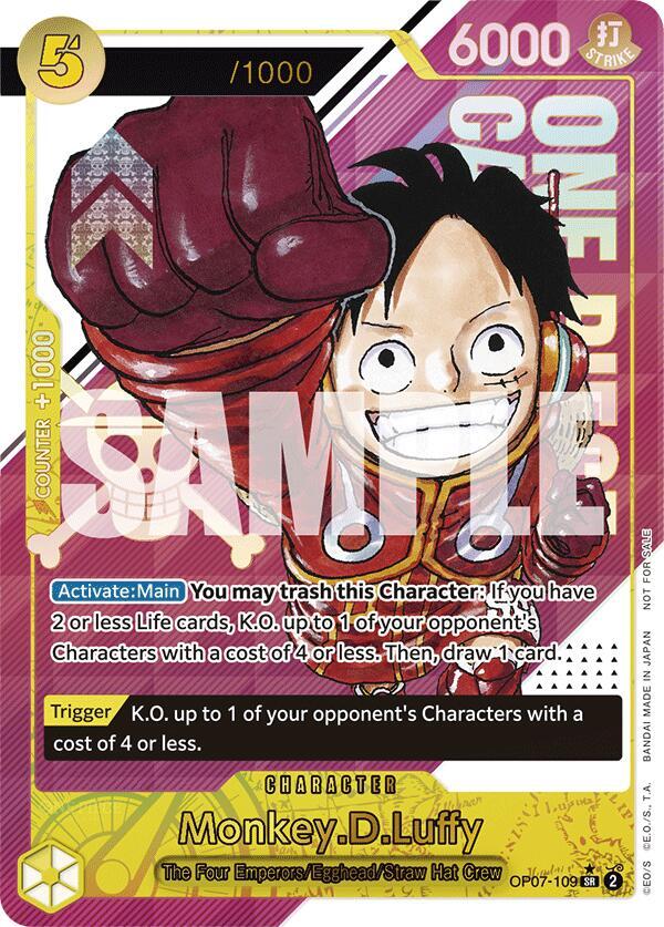 Monkey.D.Luffy (CS 2024 Event Pack) OP07-109 - One Piece Promo kart görseli