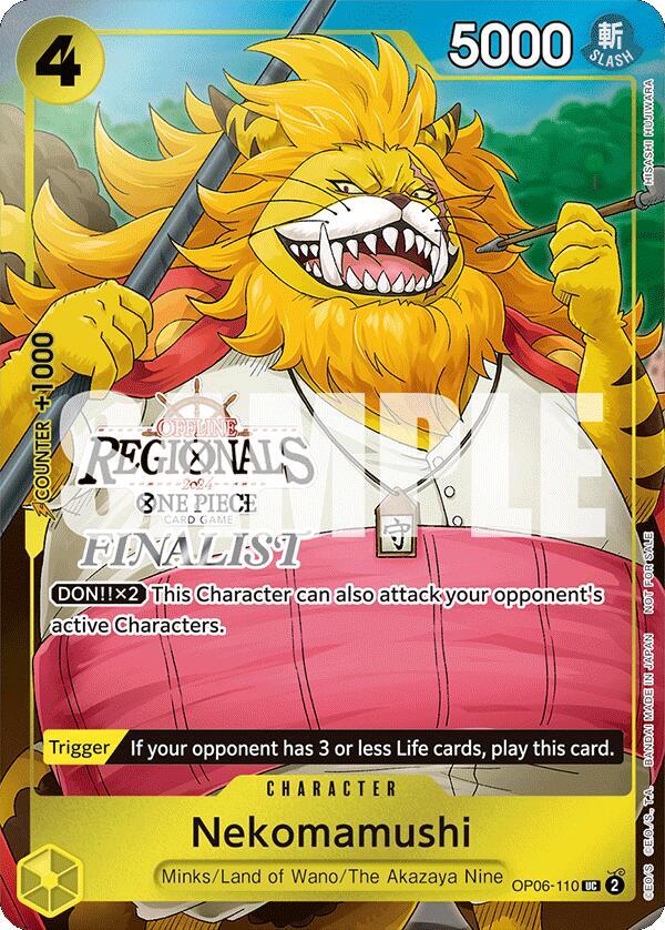 Nekomamushi (Offline Regional 2024 Vol. 3) [Finali OP06-110 - One Piece Promo kart görseli