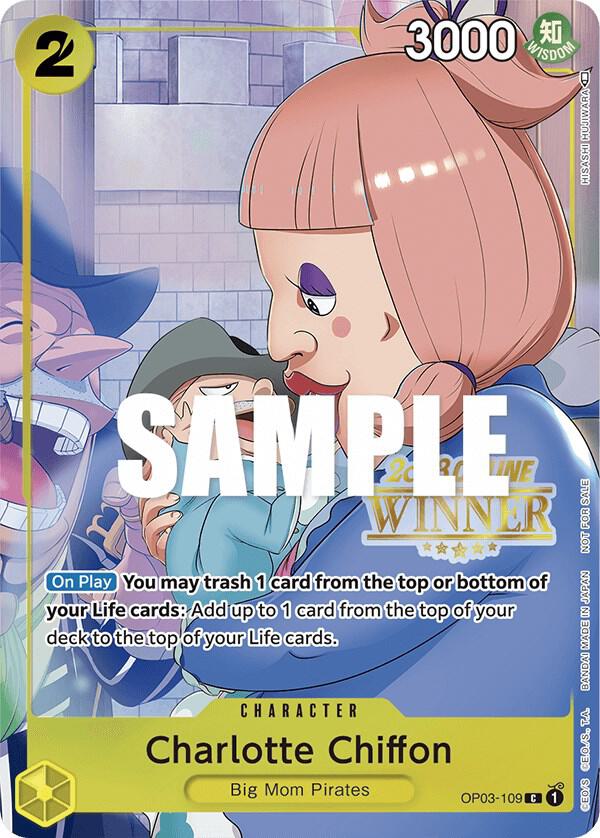 Charlotte Chiffon (Online Regional 2023) [Winner] OP03-109 - One Piece Promo kart görseli