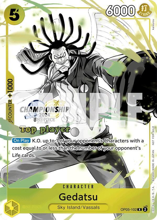 Gedatsu (Championship 2024 Top Player Pack Vol. 2) OP05-102 - One Piece Promo kart görseli