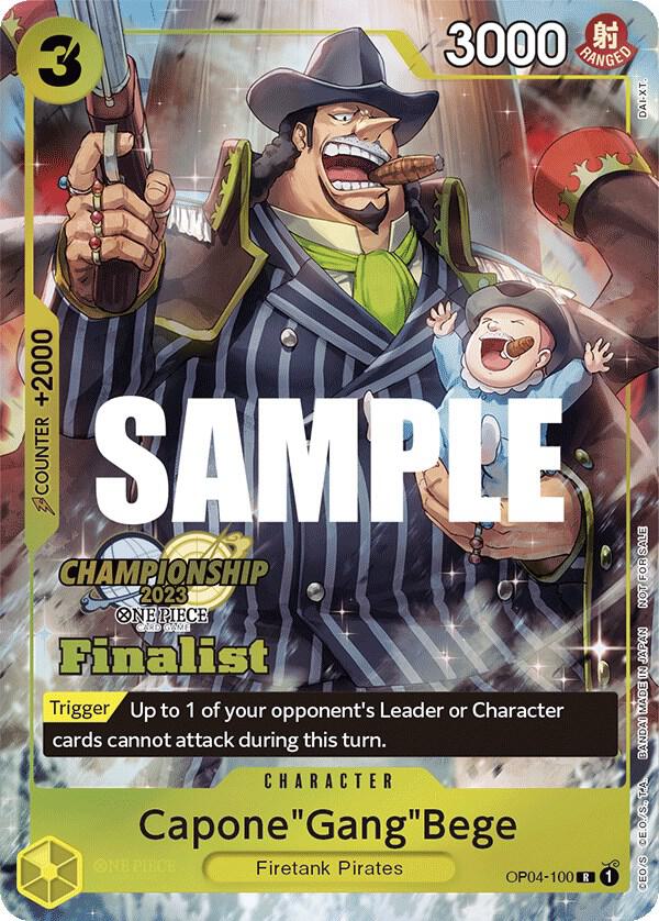 Capone"Gang"Bege (CS 2023 Top Players Pack) [Final OP04-100 - One Piece Promo kart görseli