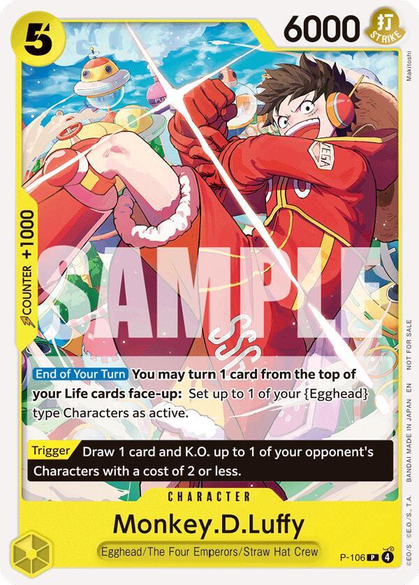Monkey.D.Luffy (Store Tournament 2025 Vol. 4) P-106 - One Piece Promo kart görseli