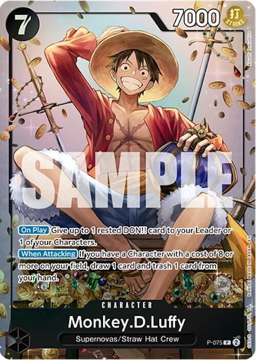 Monkey.D.Luffy (Tin Pack Set Vol. 2) P-075 - One Piece Promo kart görseli