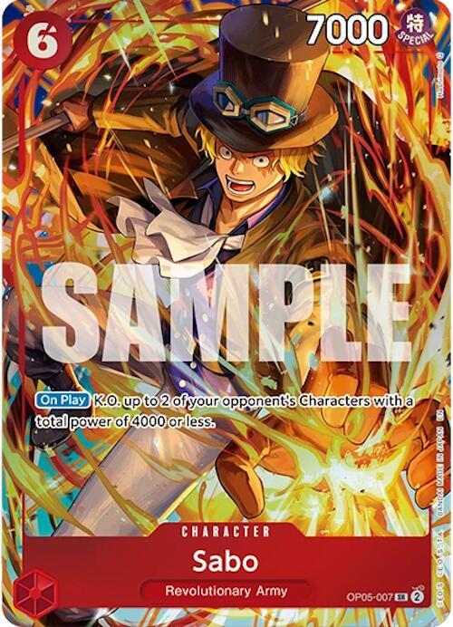 Sabo (Illustration Box Vol.5) OP05-007 - One Piece Promo kart görseli