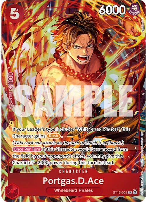Portgas.D.Ace (Illustration Box Vol.5) ST15-005 - One Piece Promo kart görseli