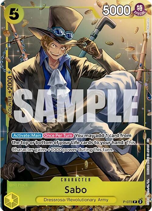 Sabo (Tin Pack Set Vol. 2) P-073 - One Piece Promo kart görseli