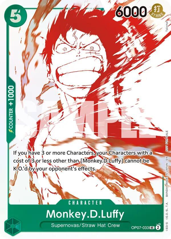 Monkey.D.Luffy - OP07-033 (3rd Anniversary Treasur OP07-033 - One Piece Promo kart görseli