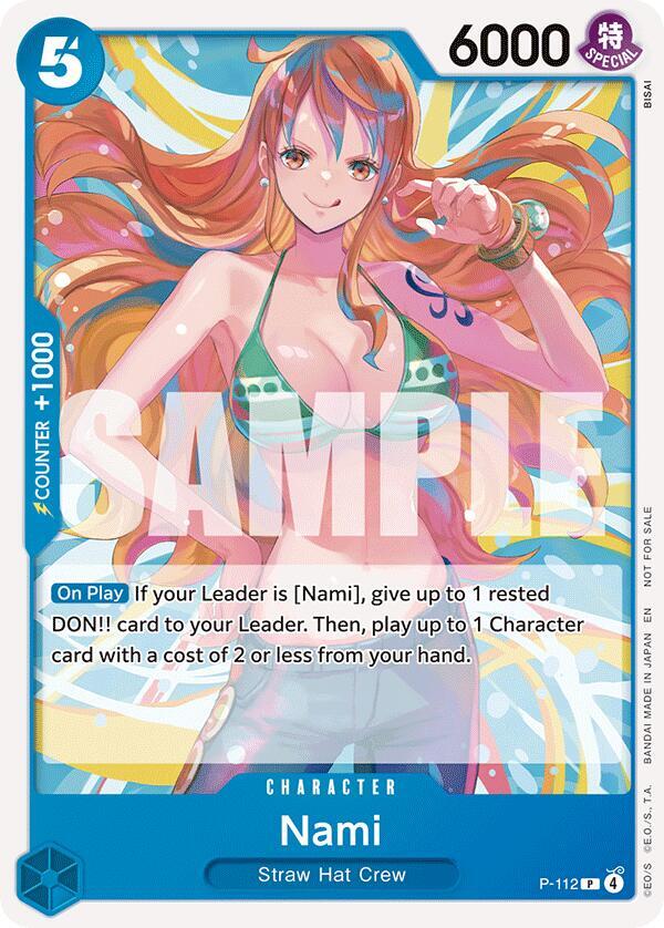 Nami (Heroines Battle Pack) P-112 - One Piece Promo kart görseli