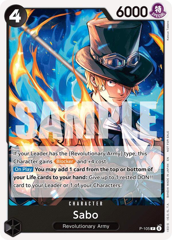 Sabo (Tournament Pack 2026 Vol. 2) P-105 - One Piece Promo kart görseli