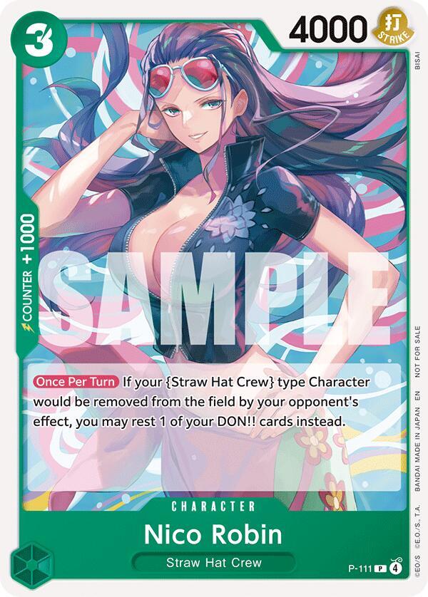 Nico Robin (Heroines Battle Pack) P-111 - One Piece Promo kart görseli