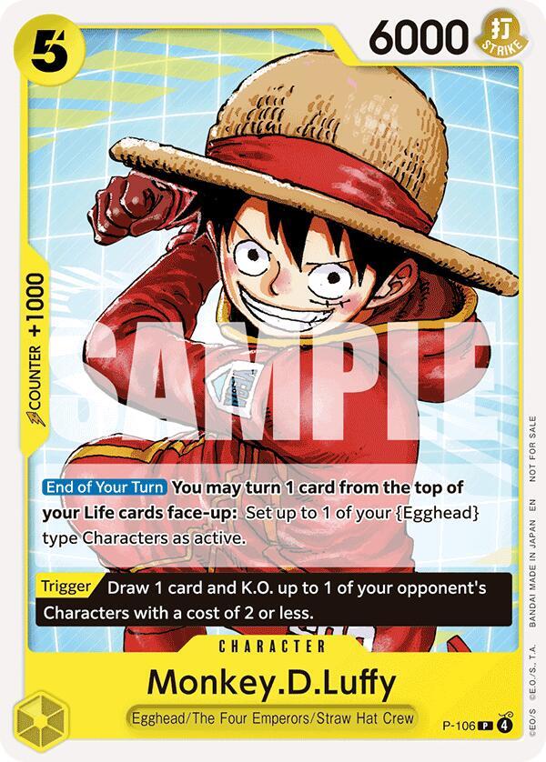 Monkey.D.Luffy (Tournament Pack 2026 Vol. 2) P-106 - One Piece Promo kart görseli