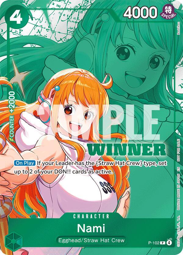 Nami (Winner Pack 2026 Vol. 2) P-102 - One Piece Promo kart görseli