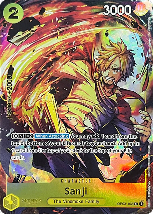 Sanji (Premium Card Collection -BANDAI CARD GAMES  OP03-102 - One Piece Promo kart görseli