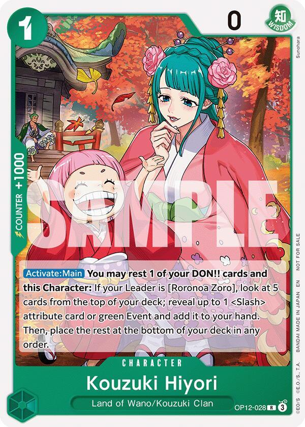 Kouzuki Hiyori (Tournament Pack 2026 Vol. 1) OP12-028 - One Piece Promo kart görseli