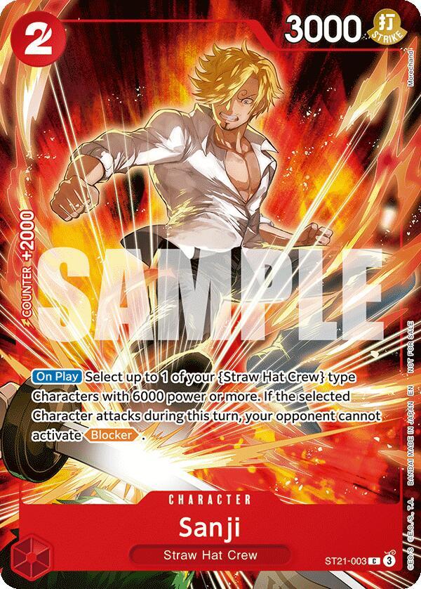 Sanji (Welcome Pack 2026 Vol.1) ST21-003 - One Piece Promo kart görseli