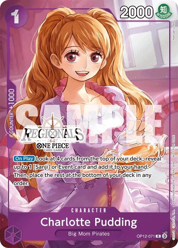 Charlotte Pudding (Regional Participation Pack 202 OP12-071 - One Piece Promo kart görseli