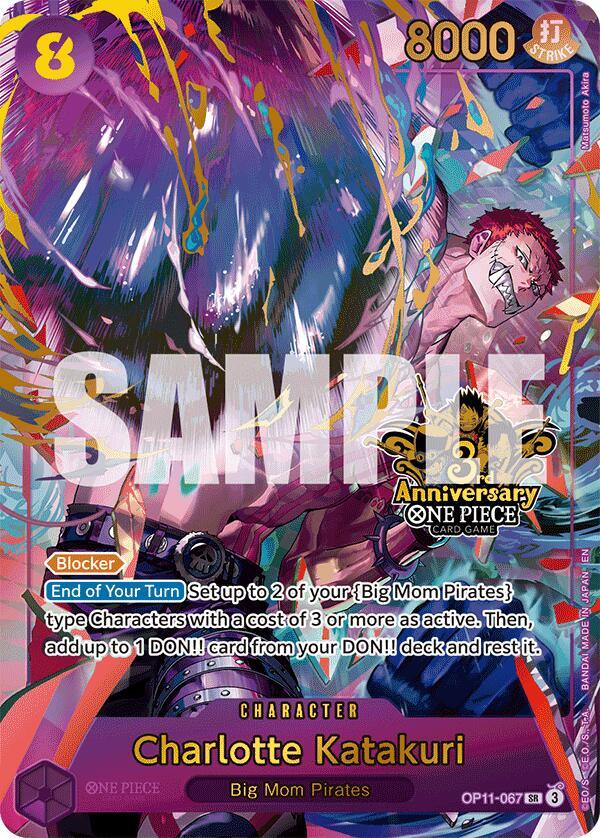 Charlotte Katakuri (Japanese Version 3rd Anniversa OP11-067 - One Piece Promo kart görseli