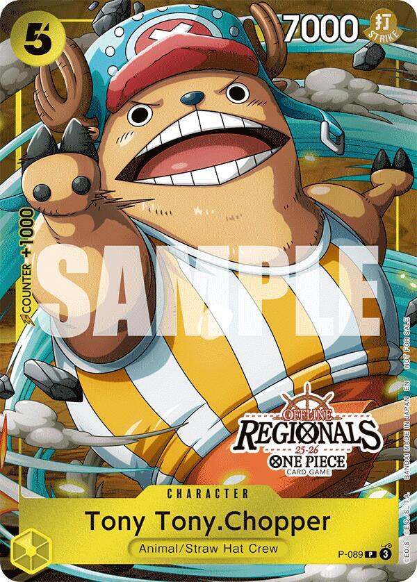 Tony Tony.Chopper (Offline Regional Participation  P-089 - One Piece Promo kart görseli