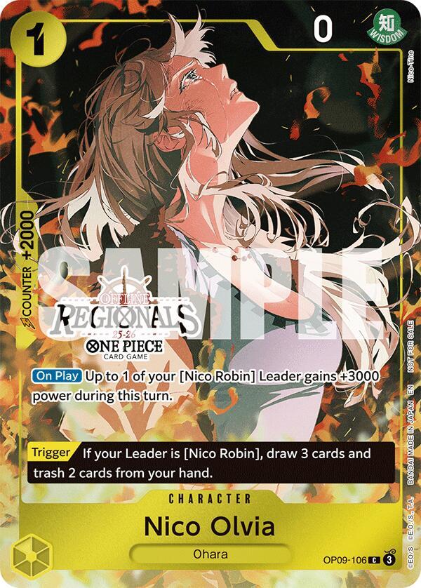 Nico Olvia (Offline Regional Participation Pack 20 OP09-106 - One Piece Promo kart görseli