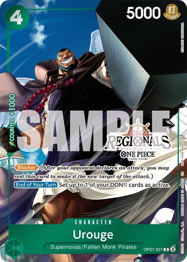 Urouge (Offline Regional Participation Pack 2025 V OP07-021 - One Piece Promo kart görseli