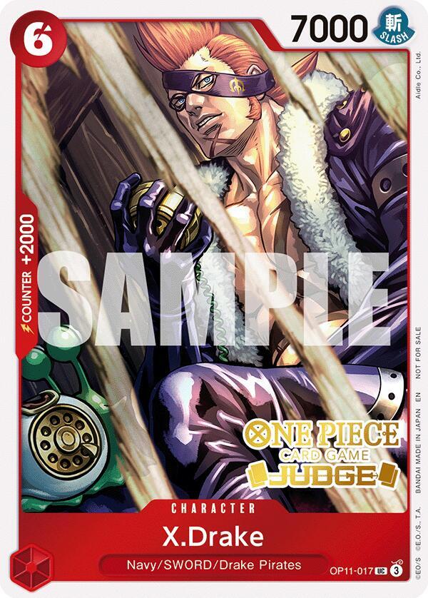 X.Drake (Judge Pack Vol. 7) OP11-017 - One Piece Promo kart görseli