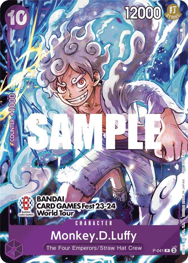 Monkey.D.Luffy (041) (BANDAI CARD GAMES Fest 23-24 P-041 - One Piece Promo kart görseli