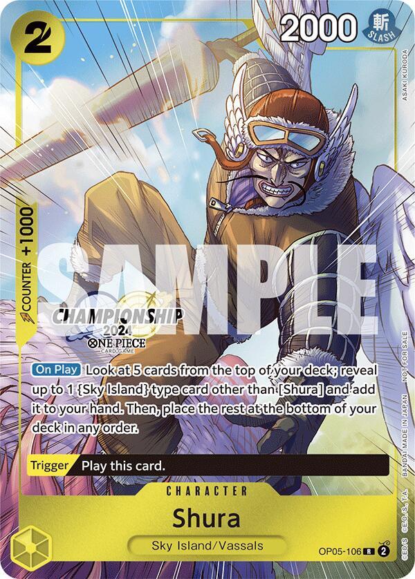 Shura (CS 2024 Celebration Pack) OP05-106 - One Piece Promo kart görseli