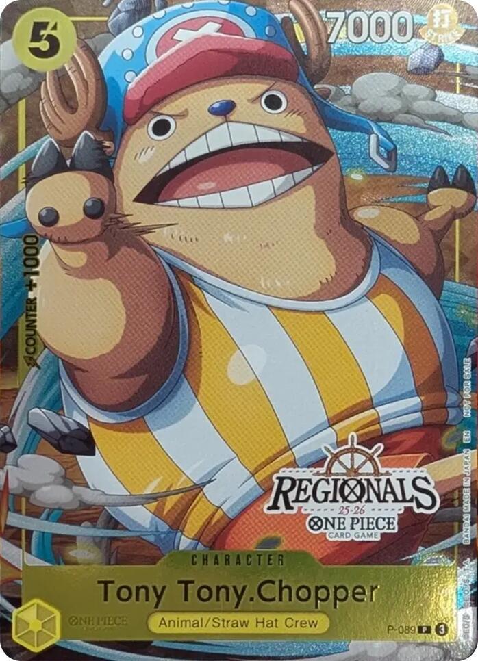 Tony Tony.Chopper (CS 25-26 Regionals Textured Cha P-089 - One Piece Promo kart görseli