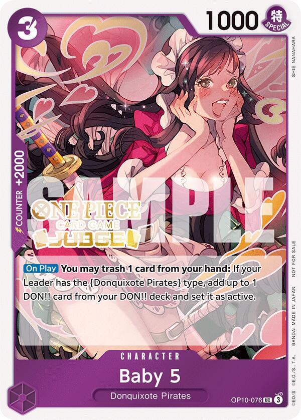 Baby 5 (Judge Pack Vol. 5) OP10-076 - One Piece Promo kart görseli