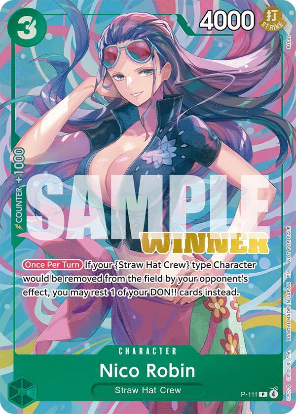 Nico Robin (Heroines Battle Winner Pack) P-111 - One Piece Promo kart görseli