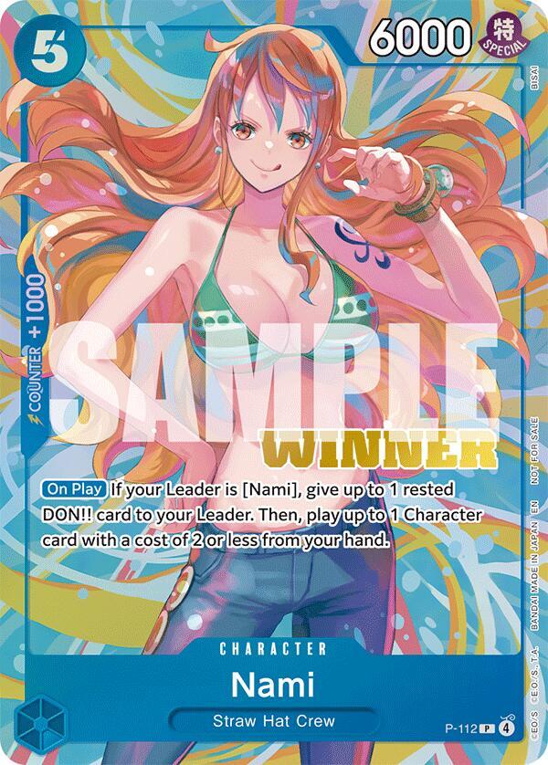 Nami (Heroines Battle Winner Pack) P-112 - One Piece Promo kart görseli