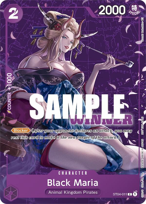 Black Maria (Tournament Pack Vol. 2) [Winner] ST04-011 - One Piece Promo kart görseli