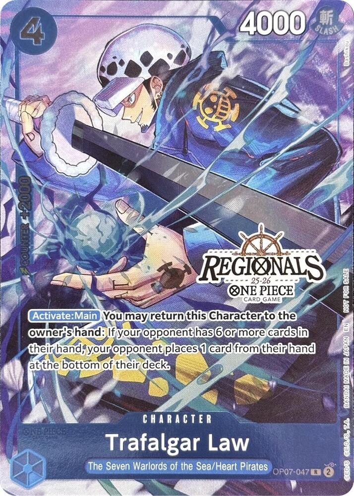 Trafalgar Law (CS 25-26 Regionals Textured Chase P OP07-047 - One Piece Promo kart görseli
