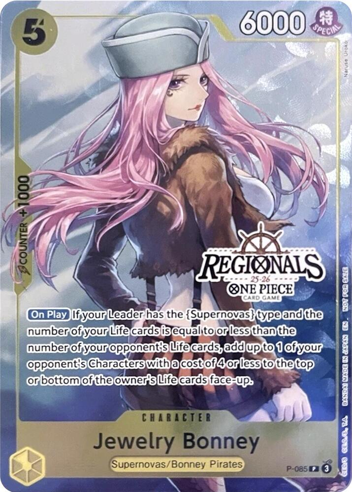 Jewelry Bonney (CS 25-26 Regionals Textured Chase  P-085 - One Piece Promo kart görseli