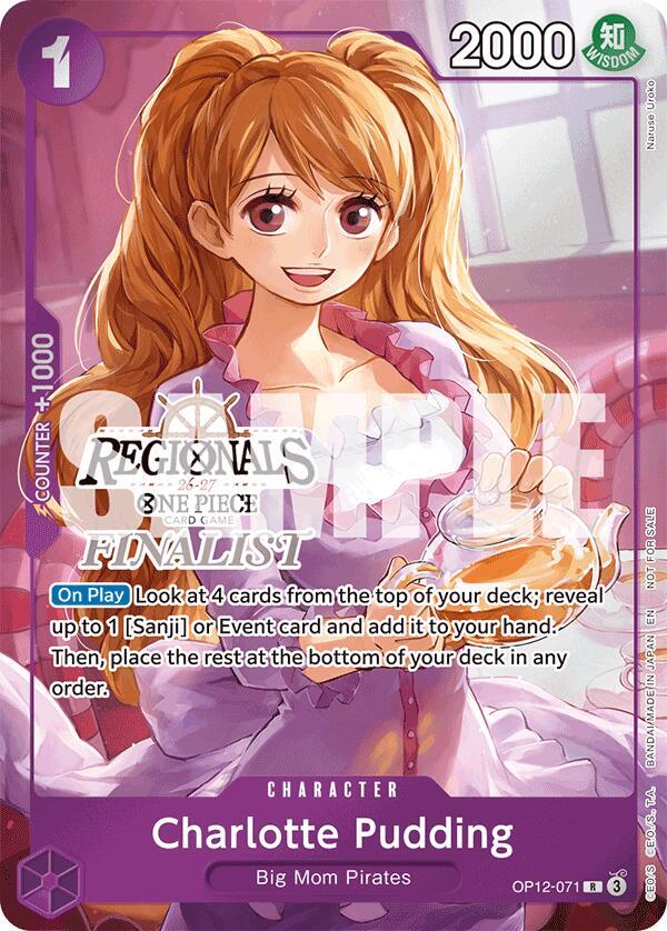 Charlotte Pudding (Regionals Finalist Card Set 26- OP12-071 - One Piece Promo kart görseli