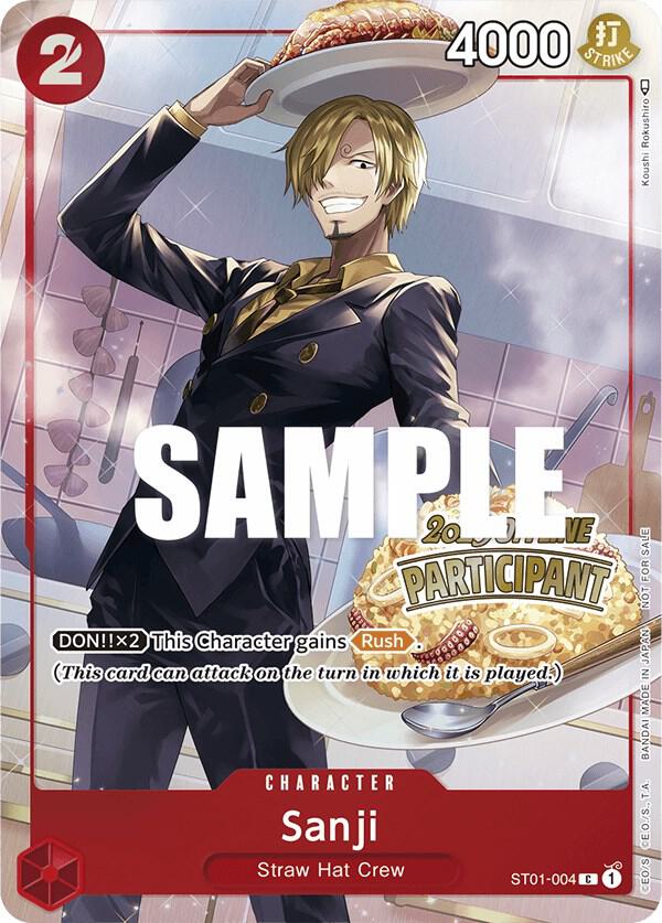Sanji (Offline Regional 2023) [Participant] ST01-004 - One Piece Promo kart görseli