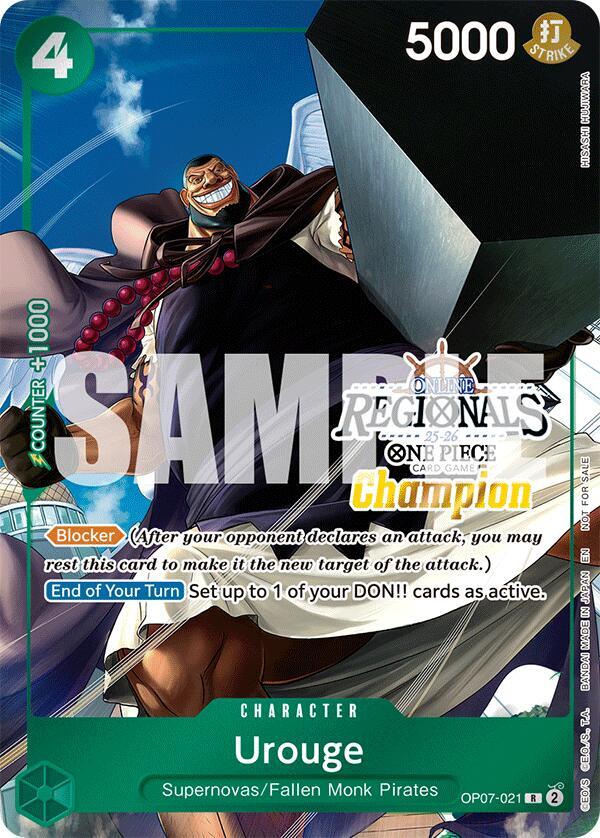 Urouge (Online Regional Champion Card Set 2025 Vol OP07-021 - One Piece Promo kart görseli