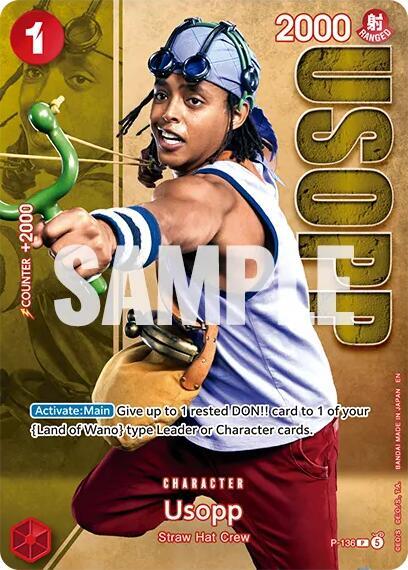 Usopp - P-136 (Premium Card Collection -Live Actio P-136 - One Piece Promo kart görseli