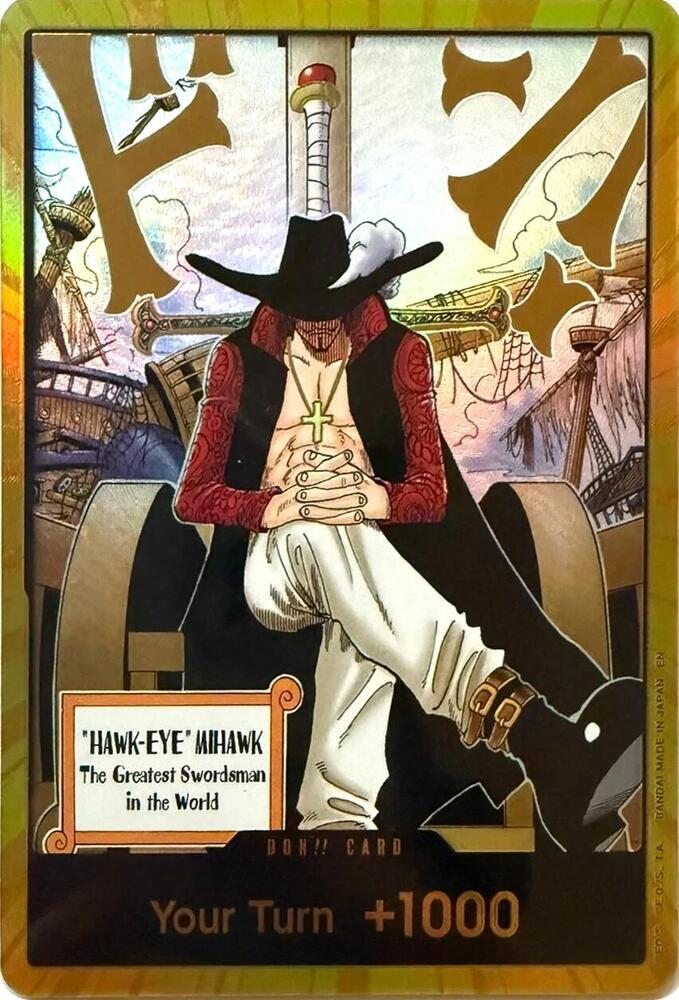 DON!! Card (Dracule Mihawk) (Gold) don_9 - DON!! Cards kart görseli