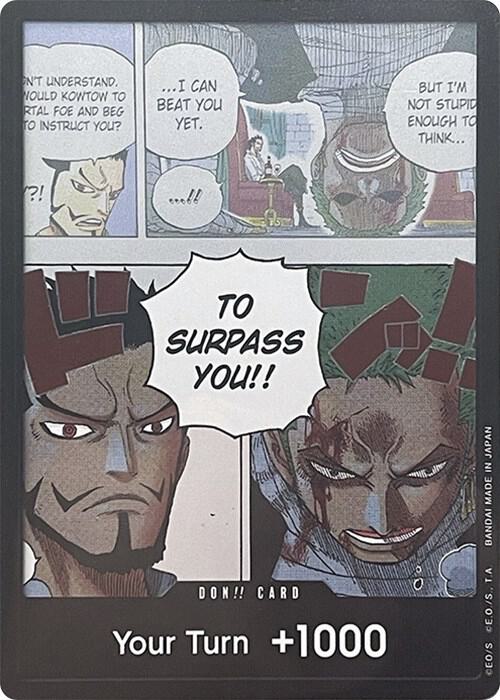 DON!! Card (Mihawk & Zoro) (Double Pack Set Vol. 3 kart görseli