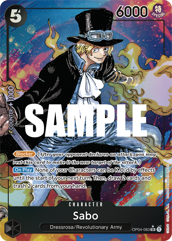 Sabo (Alternate Art) OP04-083 - Kingdoms of Intrigue OP04 kart görseli