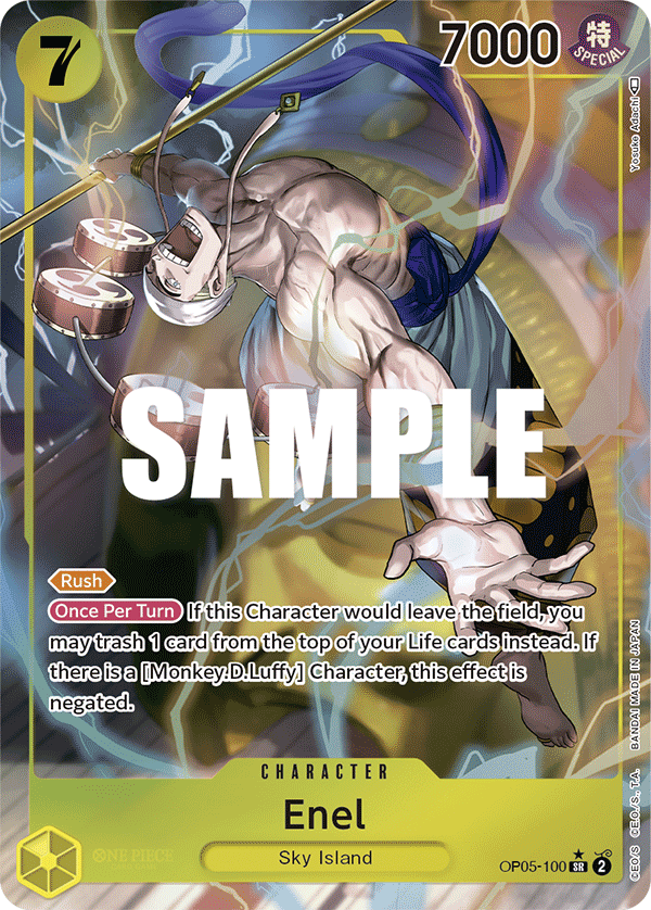 Enel (100) (Alternate Art) OP05-100 - Awakening of the New Era OP05 kart görseli