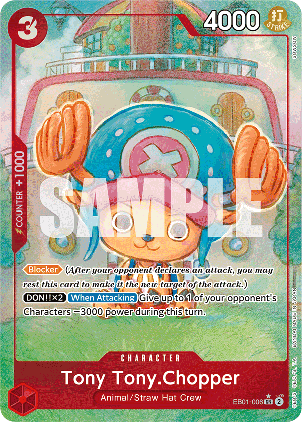 Tony Tony.Chopper (Alternate Art) EB01-006 - Extra Booster: Memorial Collection EB01 kart görseli