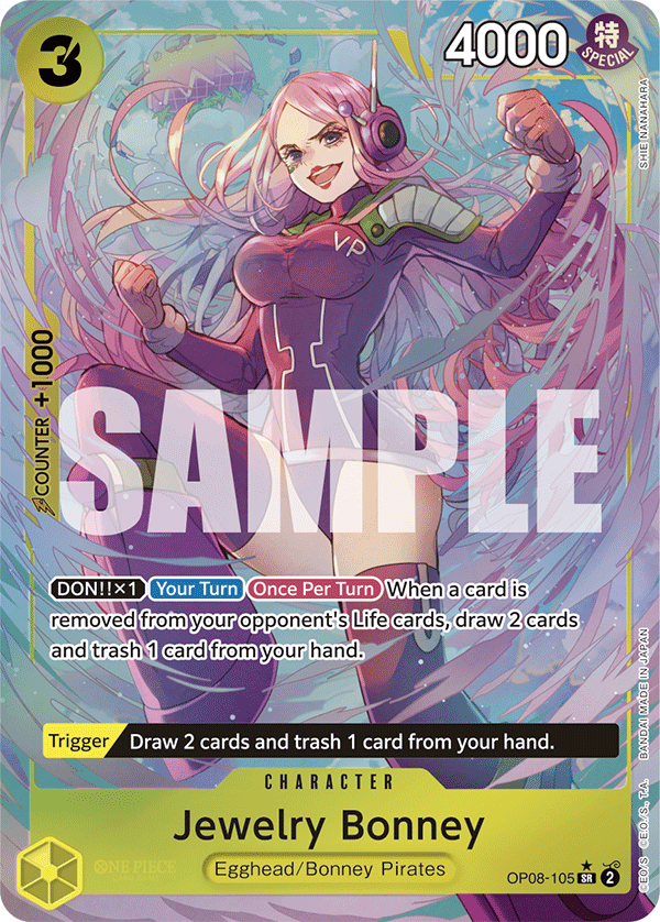 Jewelry Bonney (Parallel) OP08-105 - Two Legends OP08 kart görseli