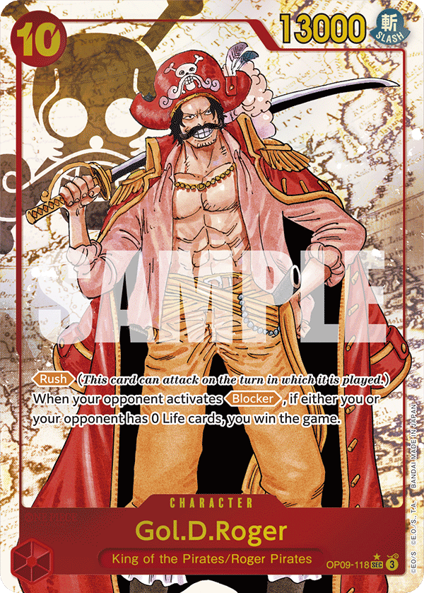 Gol.D.Roger (Alternate Art) OP09-118 - Emperors in the New World OP09 kart görseli