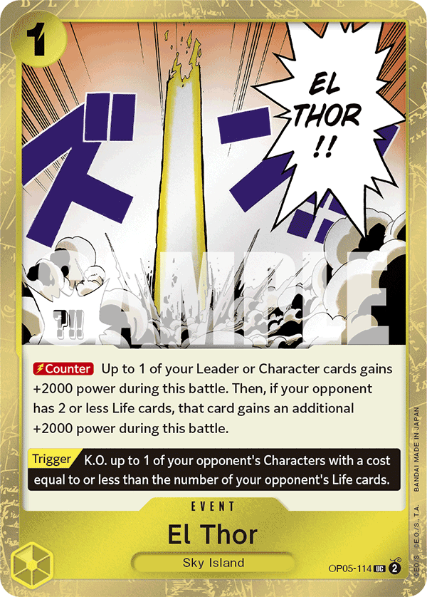 El Thor (Jolly Roger Foil) OP05-114 - Premium Booster PRB01 kart görseli