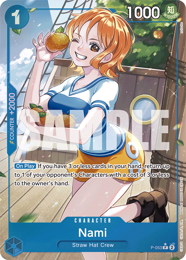 Nami (P-053) (Full Art) P-053 - Premium Booster PRB01 kart görseli