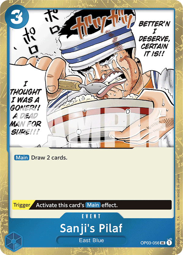 Sanji's Pilaf (Jolly Roger Foil) OP03-056 - Premium Booster PRB01 kart görseli