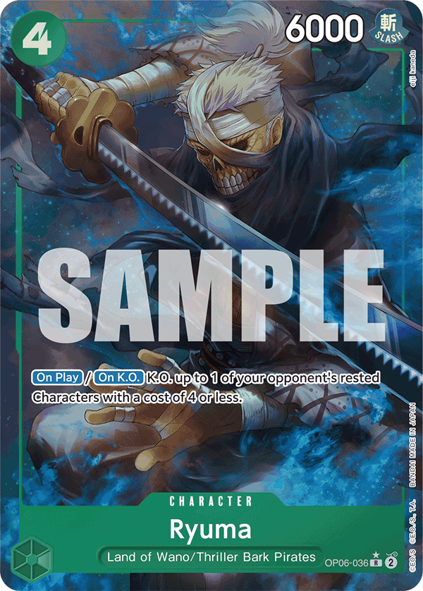 Ryuma (Alternate Art) OP06-036 - Premium Booster PRB01 kart görseli