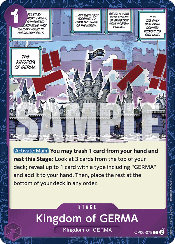 Kingdom of GERMA (Jolly Roger Foil) OP06-079 - Premium Booster PRB01 kart görseli